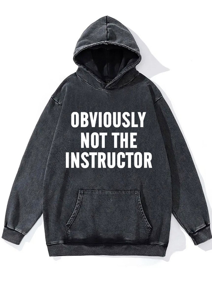 OBVIOUSLY AN INSTRUCTOR Washed Gym Hoodie