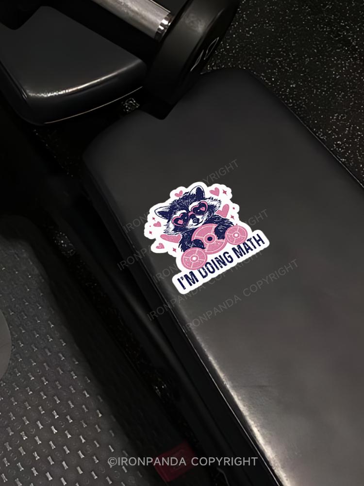 IronPanda I'M DOING MATH Sticker