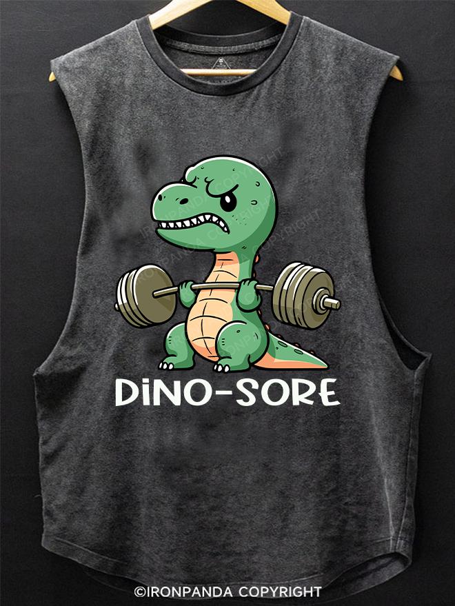 dino sore SCOOP BOTTOM COTTON TANK