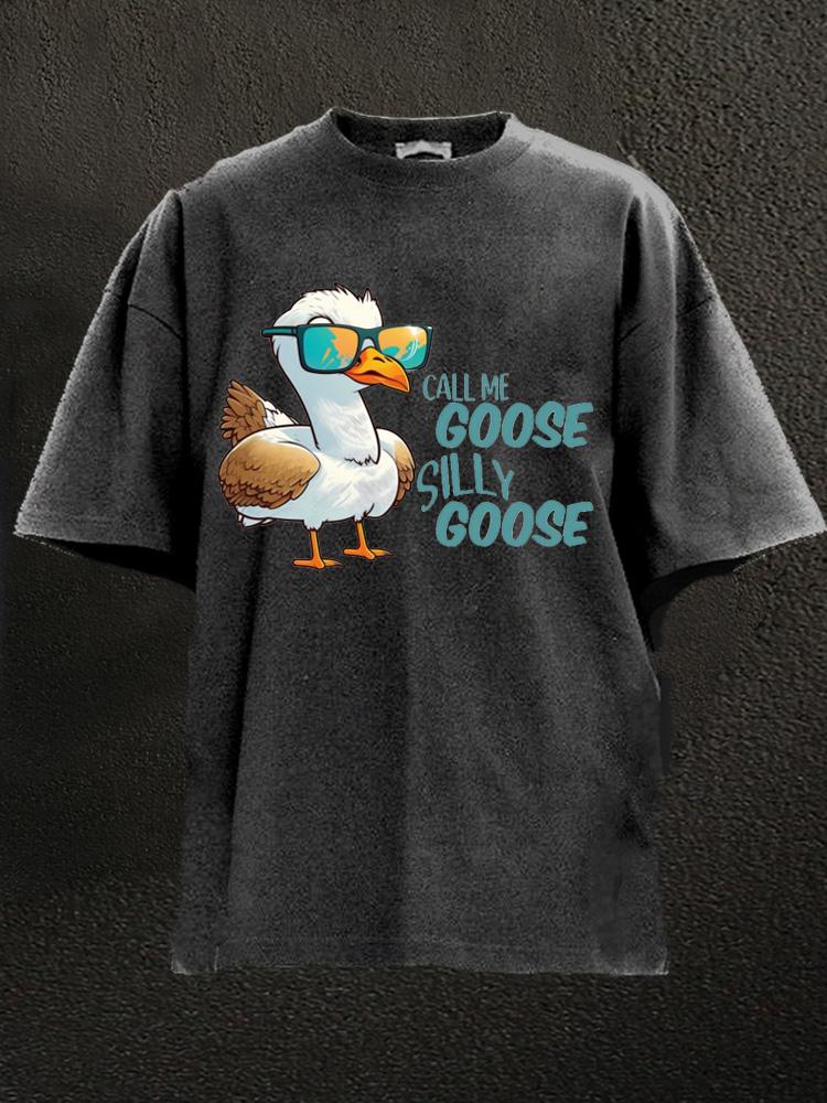 Call me Goose Washed Gym Shirt