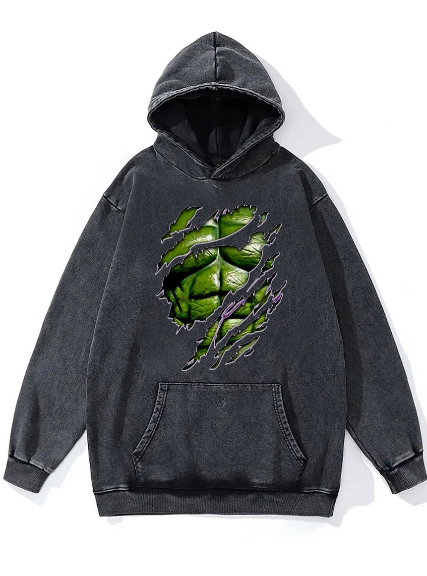 GREEN ABS Washed Gym Hoodie
