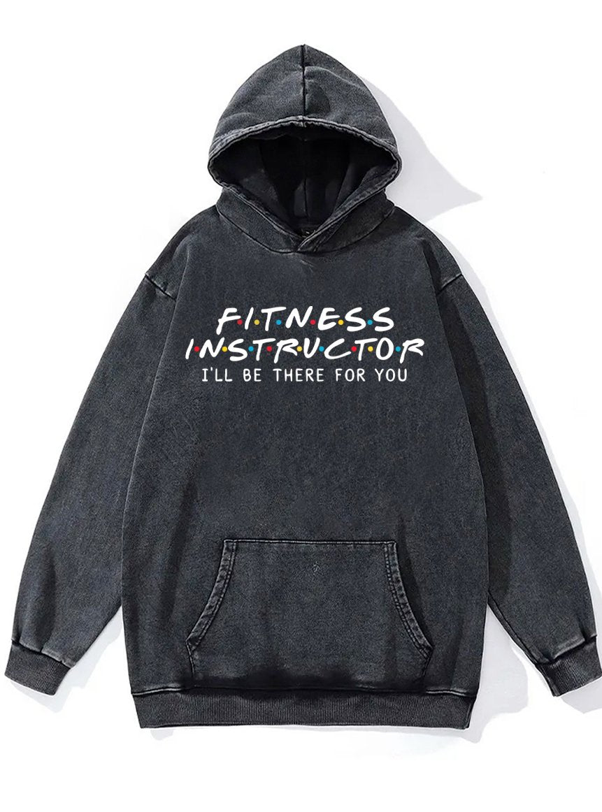 FITNESS INSTRUCTOR Washed Gym Hoodie