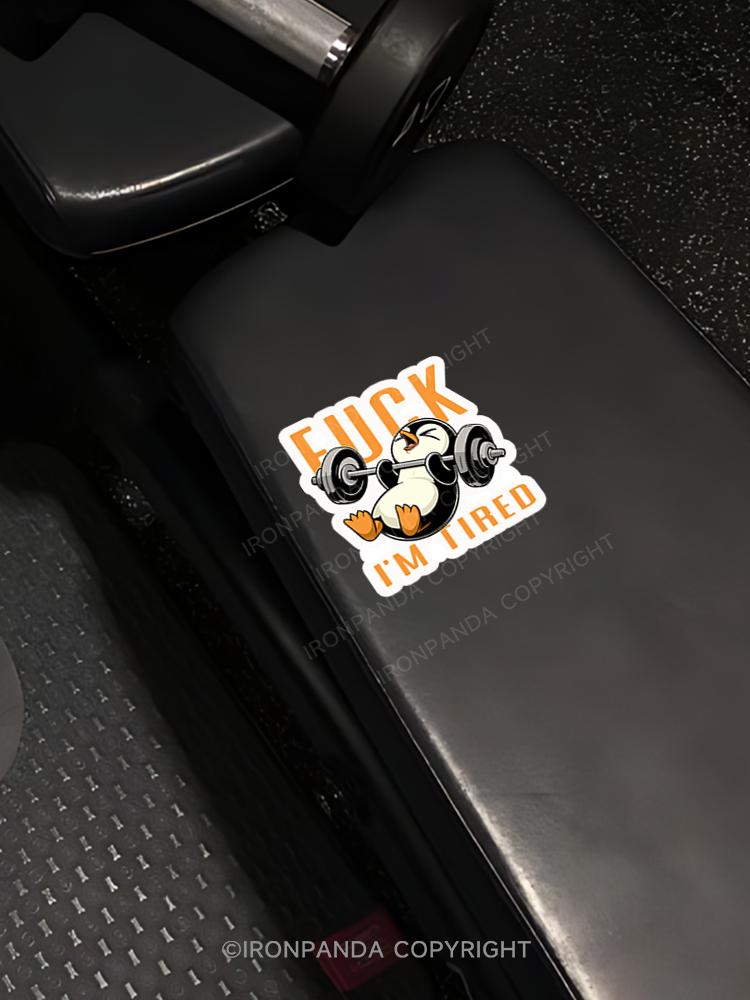 IronPanda fuck i'm tired Sticker