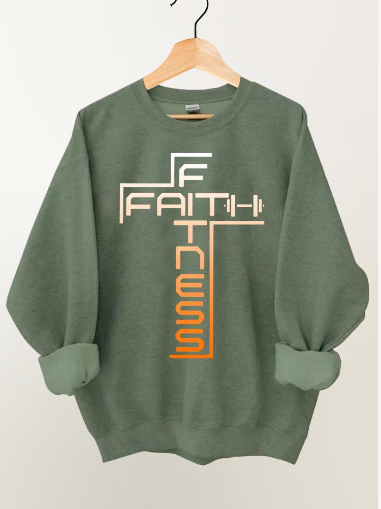 Faith and Fitness Gym Sweatshirt