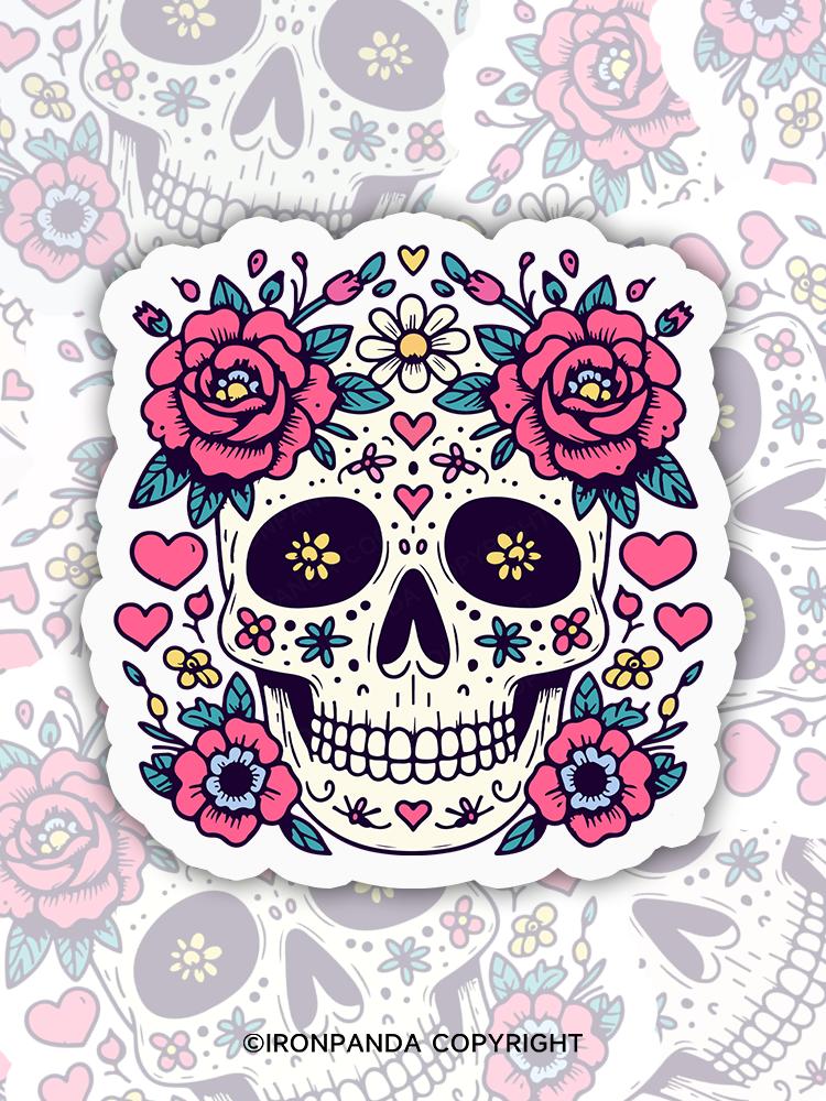 IronPanda skull Sticker
