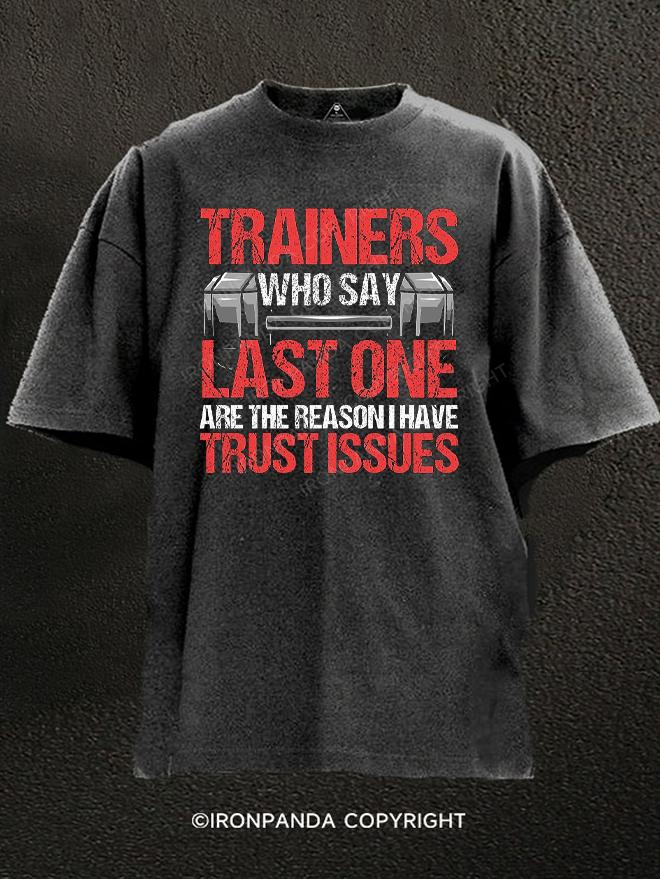 Personal Trainer Fitness Instructor Washed Gym Shirt