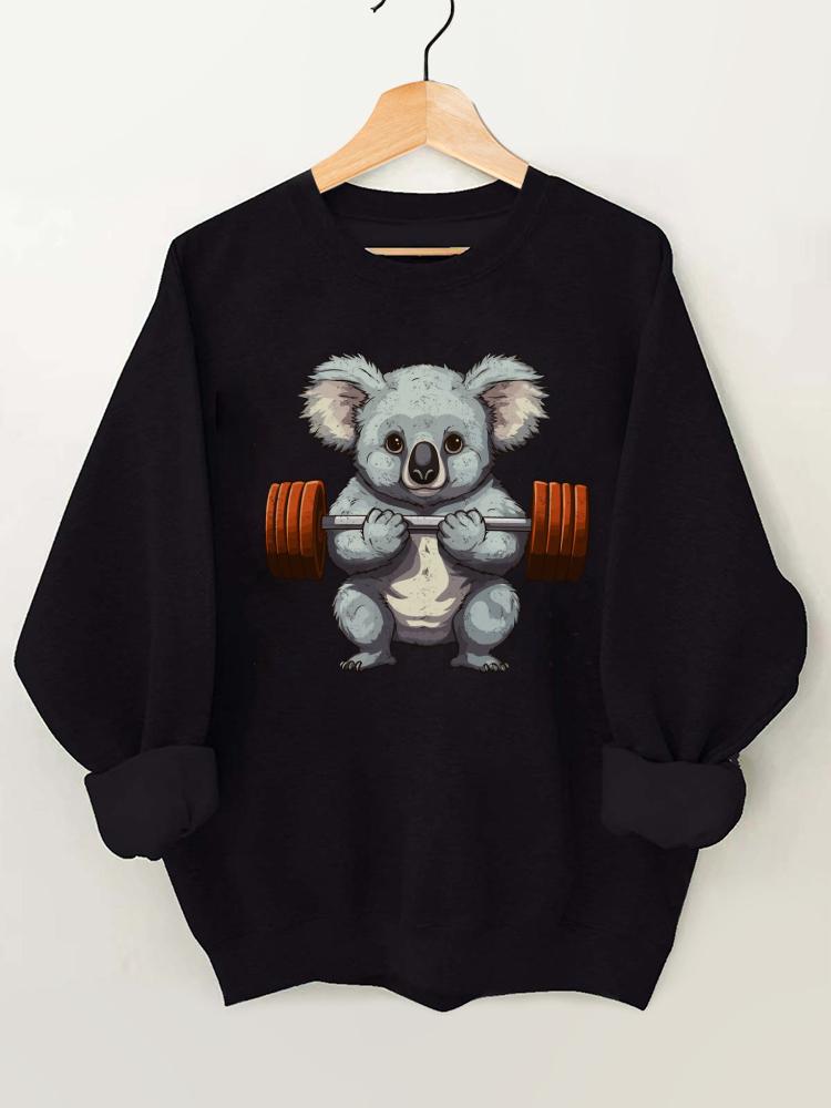 Weightlifting Koala Gym Sweatshirt