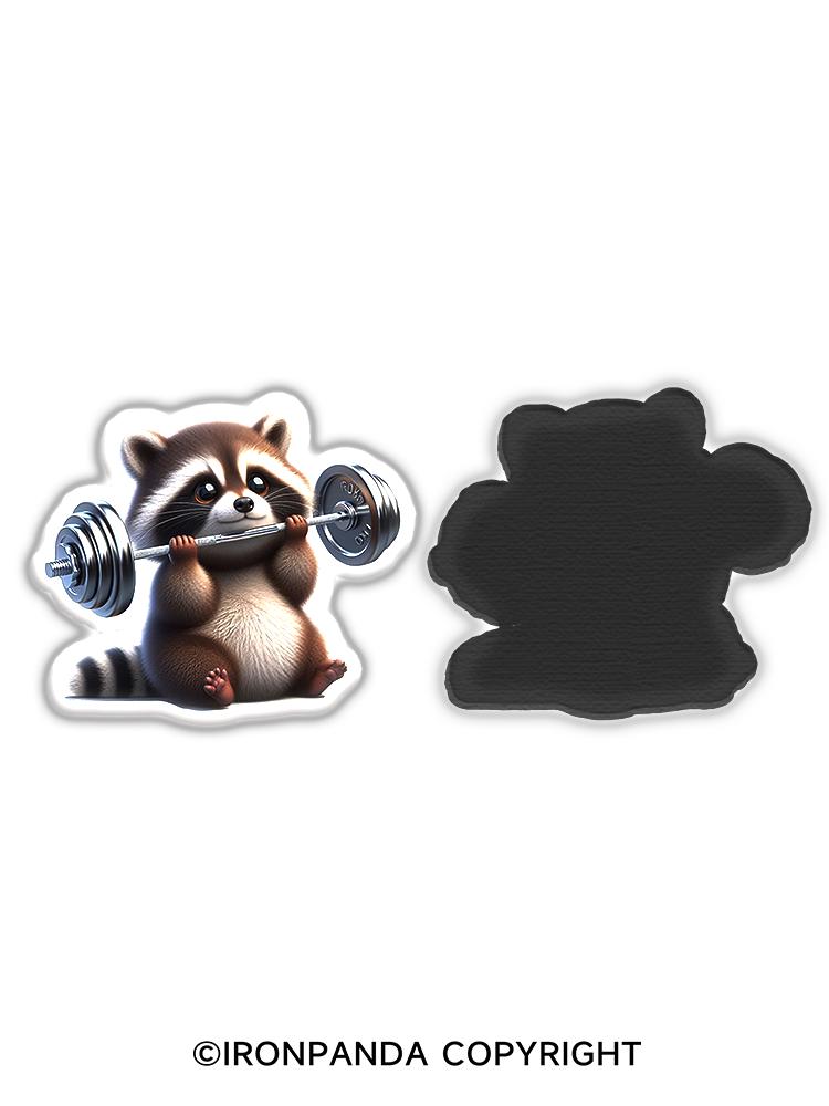 IronPanda I work out so I can eat garbage Fridge Magnet
