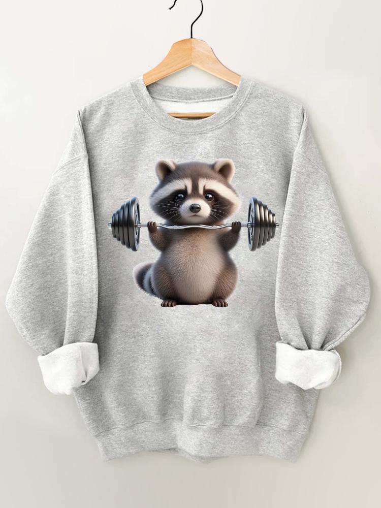 Ironpanda Lift Heavy Raccoon Baby Gym Sweatshirt