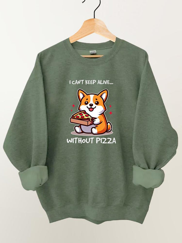 Without Pizza Gym Sweatshirt