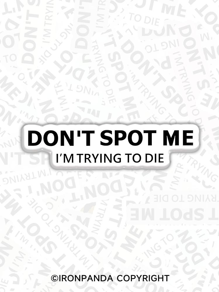 IronPanda Don't spot me Fridge Magnet