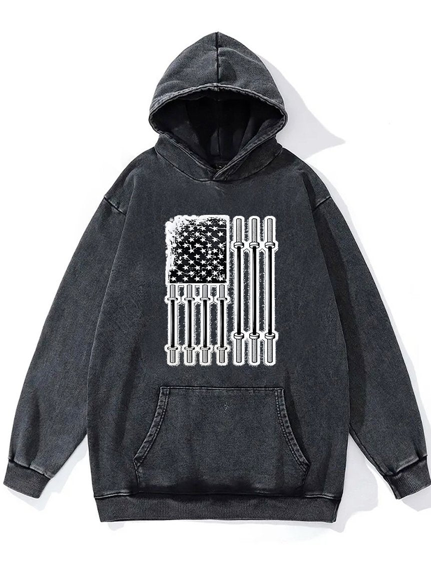 WEIGHTLIFTING PATRIOT Washed Gym Hoodie
