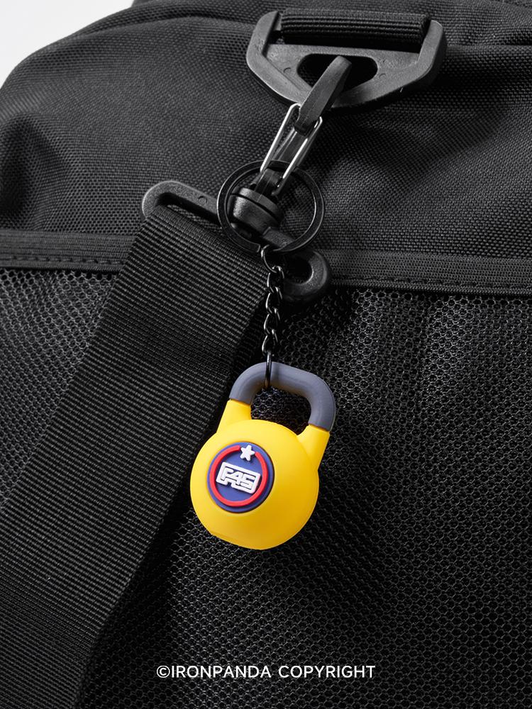 IronPanda Kettlebell Rubber Keychain
