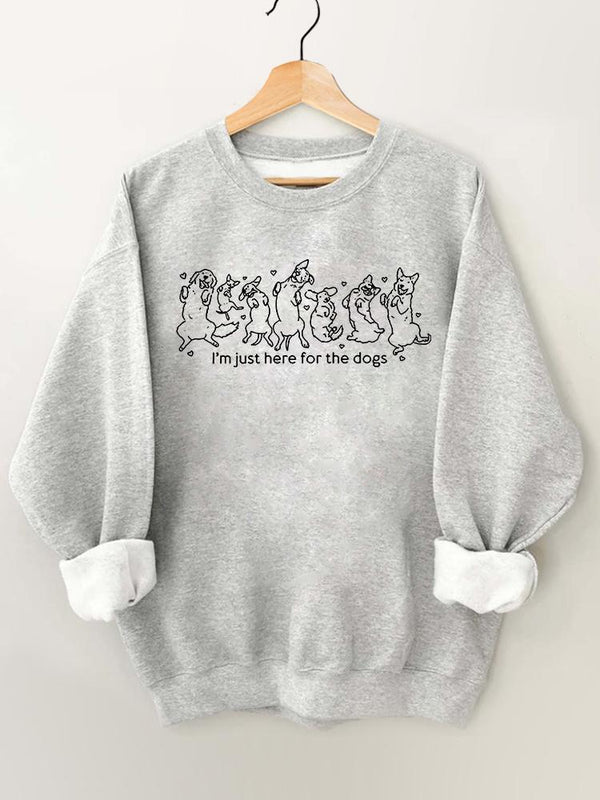 I'm Just Here for The Dog Gym Sweatshirt