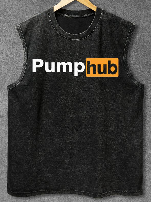 PUMP HUB Washed Gym Tank