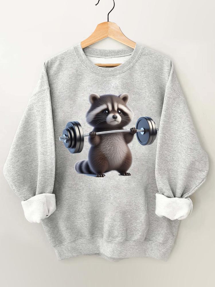 Ironpanda Lift Heavy Raccoon Baby Gym Sweatshirt