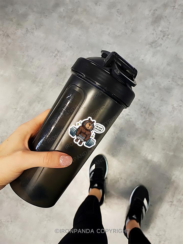 IronPanda no pain no gain Sticker