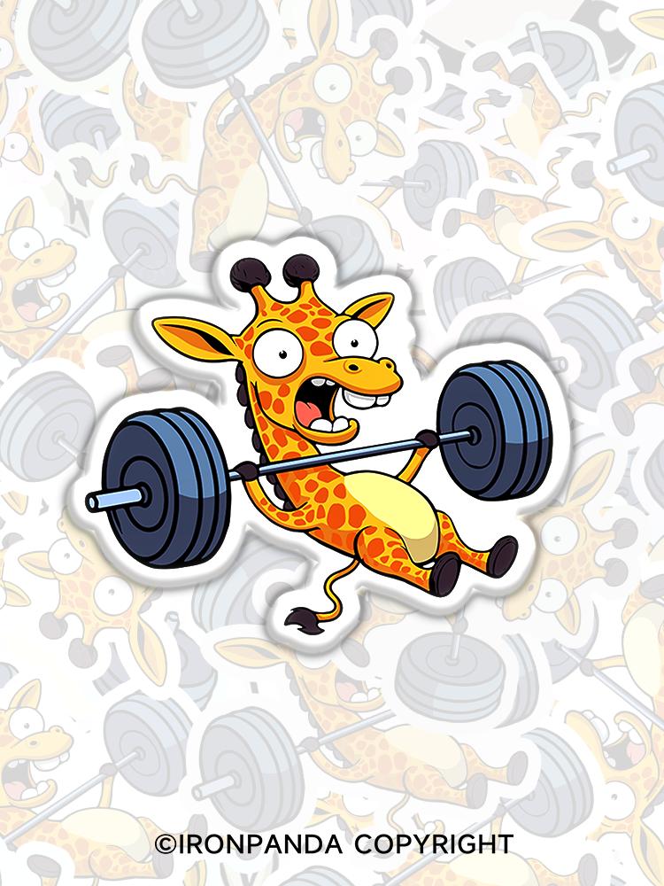 IronPanda If I die I die giraffe Fridge Magnet