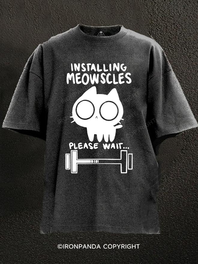 installing meowscles Washed Gym Shirt