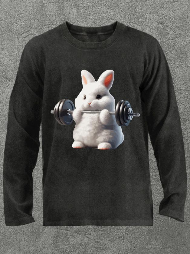 Weightlifting Rabbit Washed Gym Long Sleeve Shirt