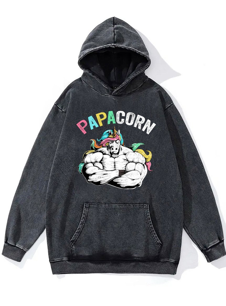 PAPACORN Washed Gym Hoodie