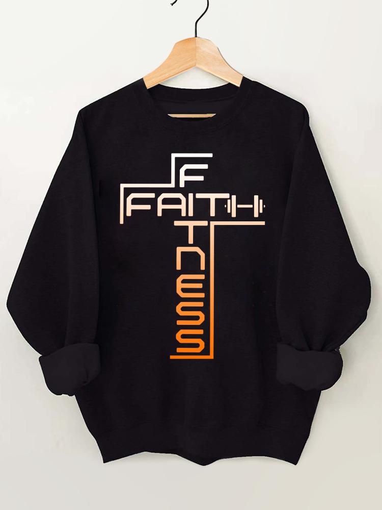 Faith and Fitness Gym Sweatshirt
