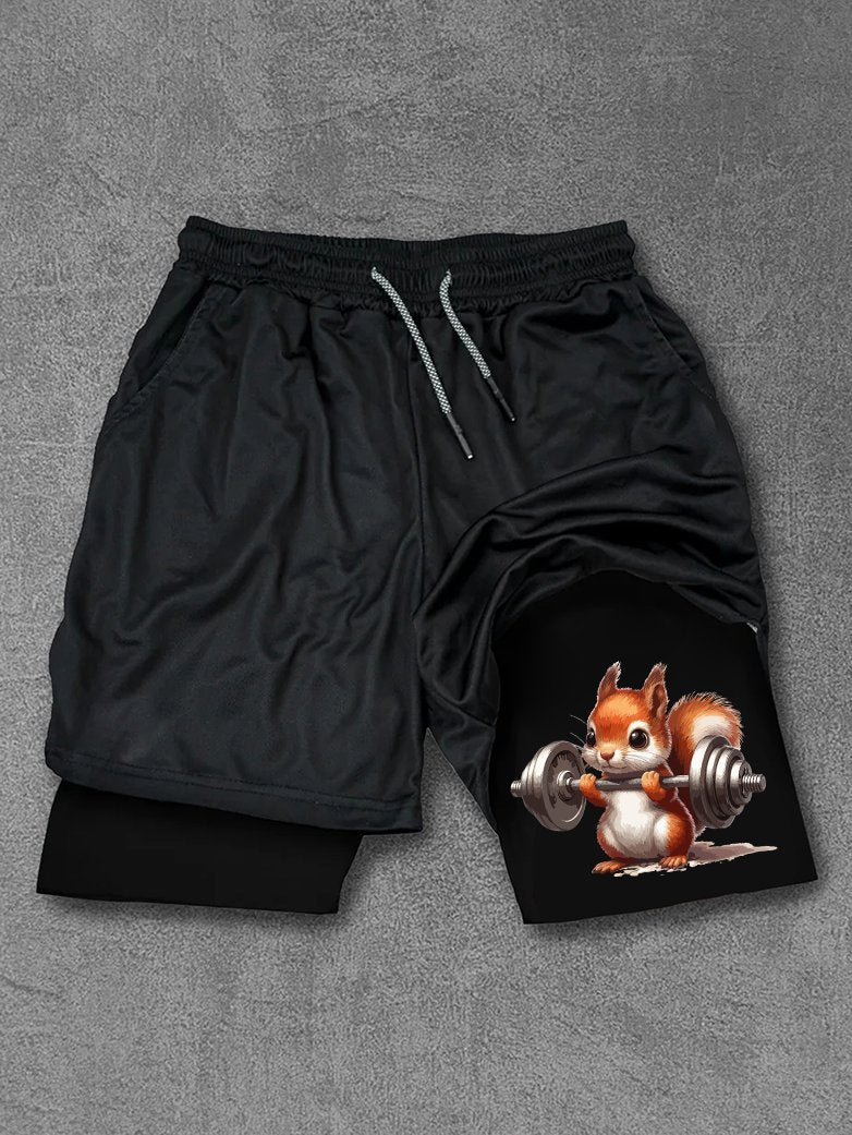 lifting weights squirrel Performance Training Shorts