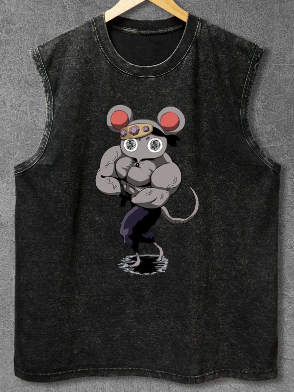 MUSCLE MICE Washed Gym Tank