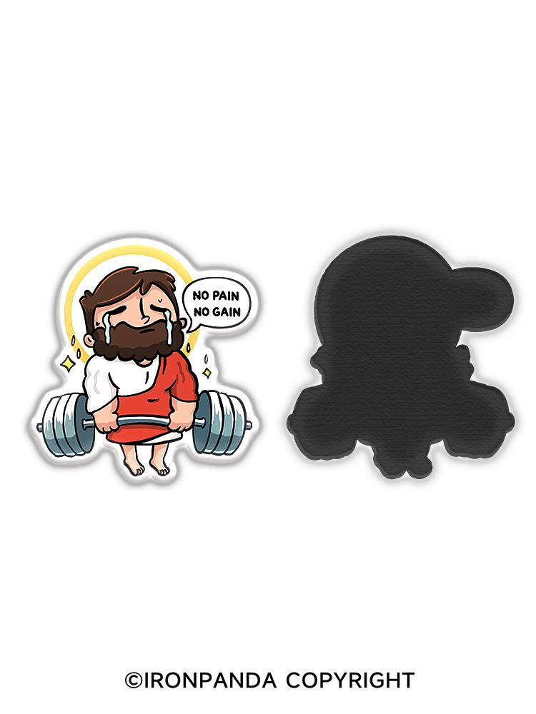 IronPanda Jesus the Ultimate Deadlifter Fridge Magnet