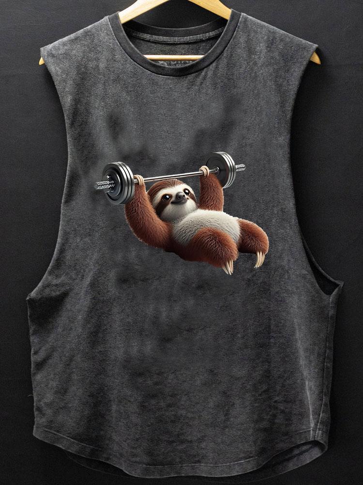 Bench press sloths BOTTOM COTTON TANK