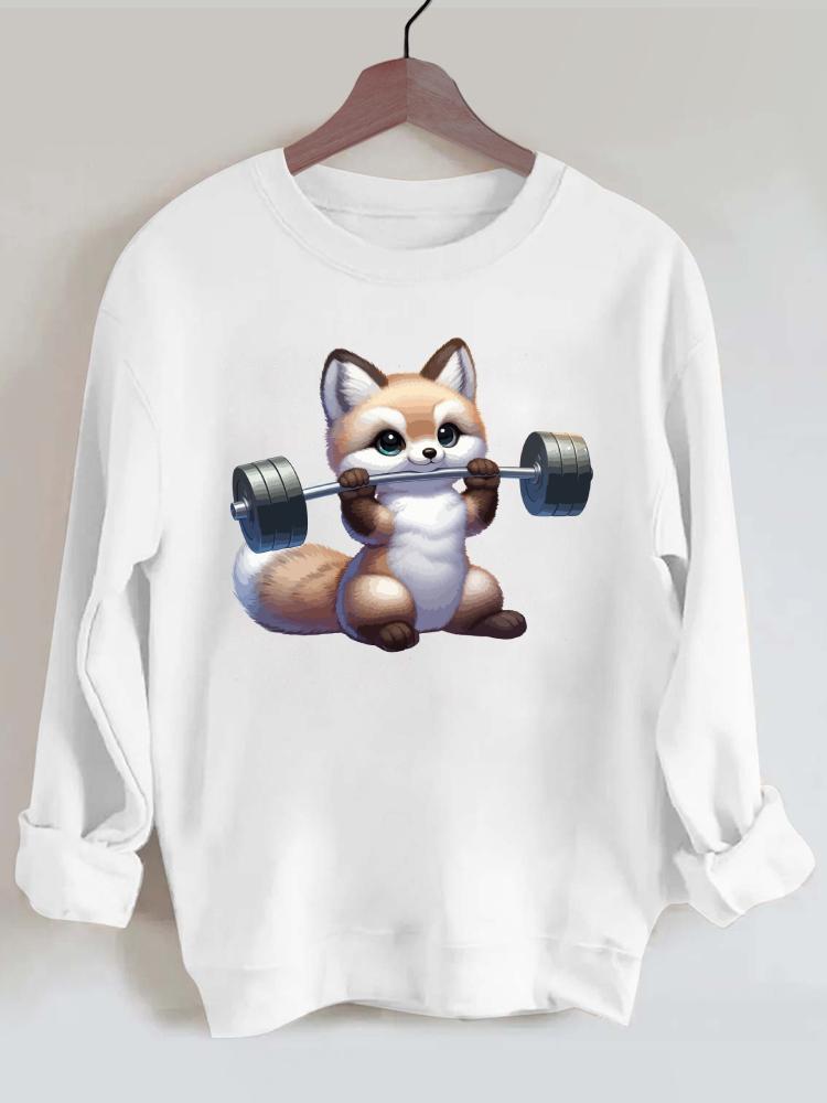 Ironpanda Lift Heavy Fox Gym Sweatshirt