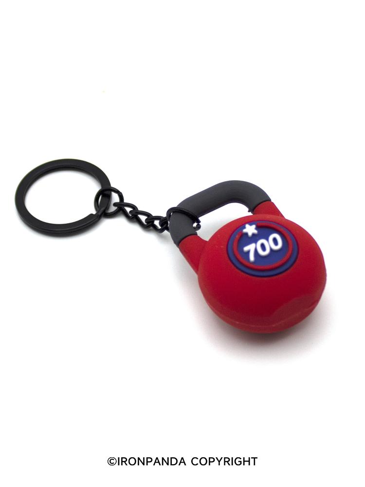 IronPanda Kettlebell Rubber Keychain