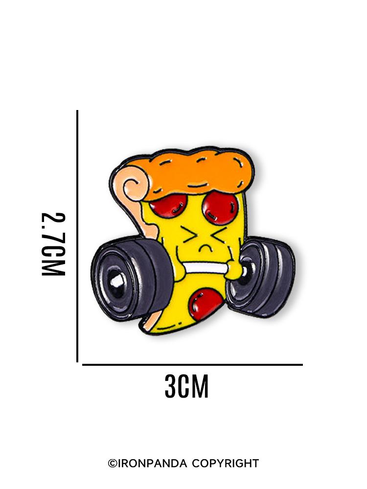IronPanda Weightlifting Pizza Pin