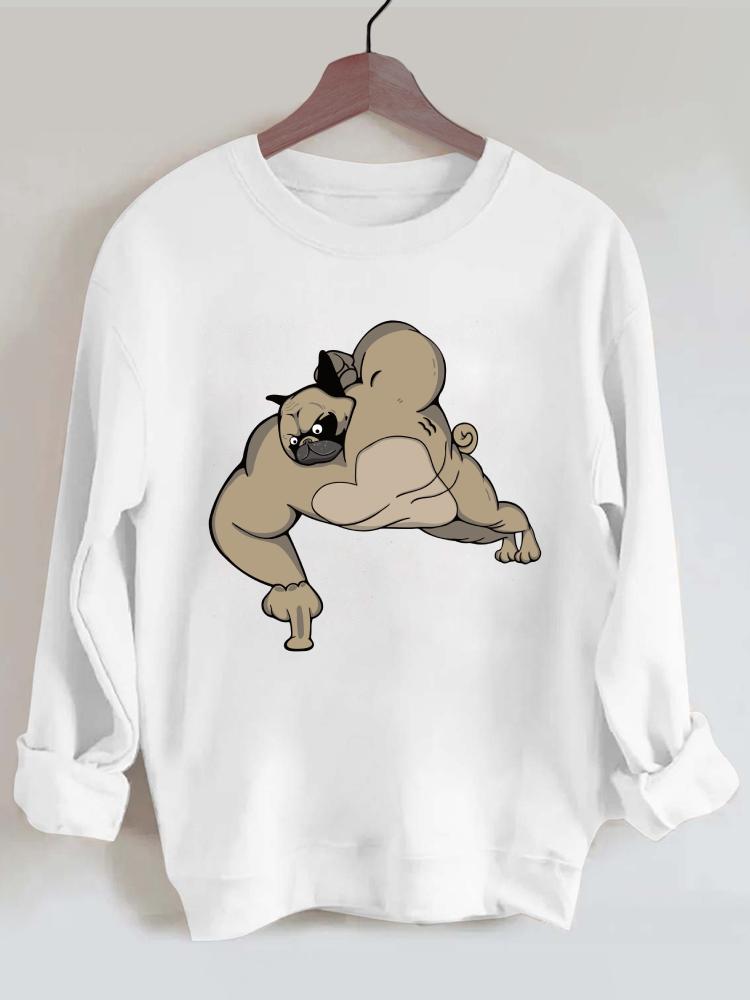 Ironpanda Strong Muscle Dog Gym Sweatshirt