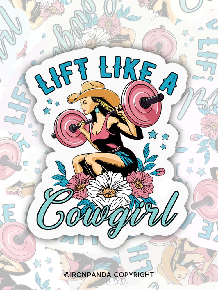 IronPanda lift like a cowgirl Sticker