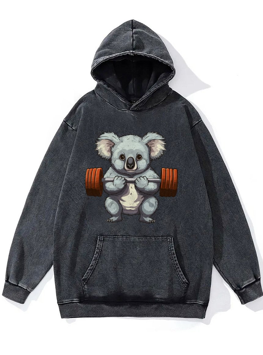 WEIGHTLIFTING KOALA Washed Gym Hoodie