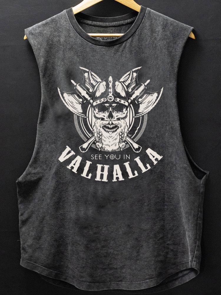 See You In Valhalla SCOOP BOTTOM COTTON TANK