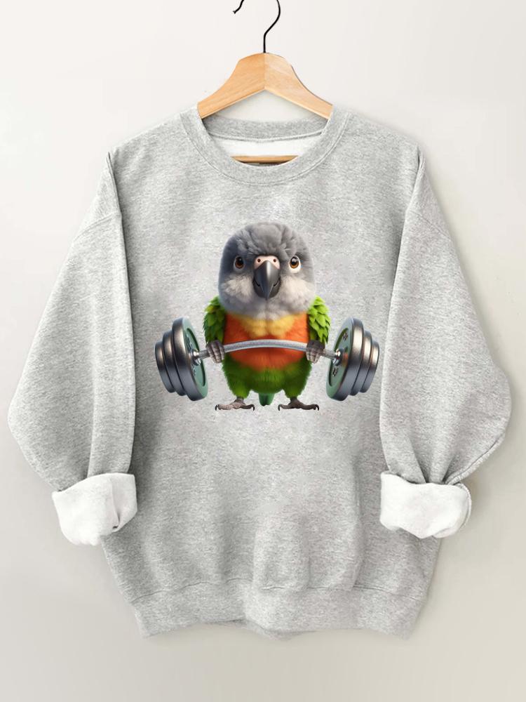 Ironpanda Lift Heavy Myna Bird Gym Sweatshirt