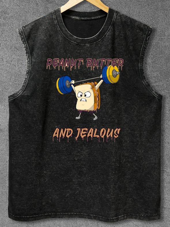 PEANUT BUTTER AND JEALOUS Washed Gym Tank