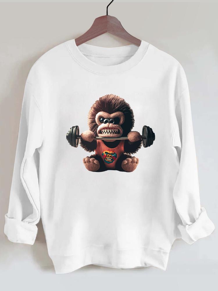 Weightlifting Toy Monkey Gym Sweatshirt