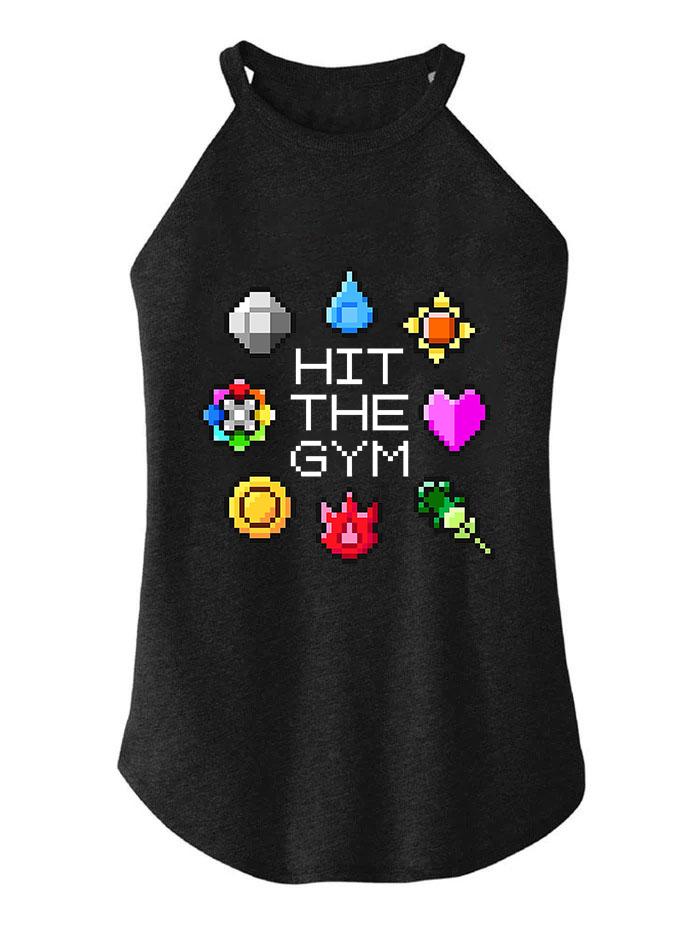 HIT THE GYM TRI ROCKER COTTON TANK