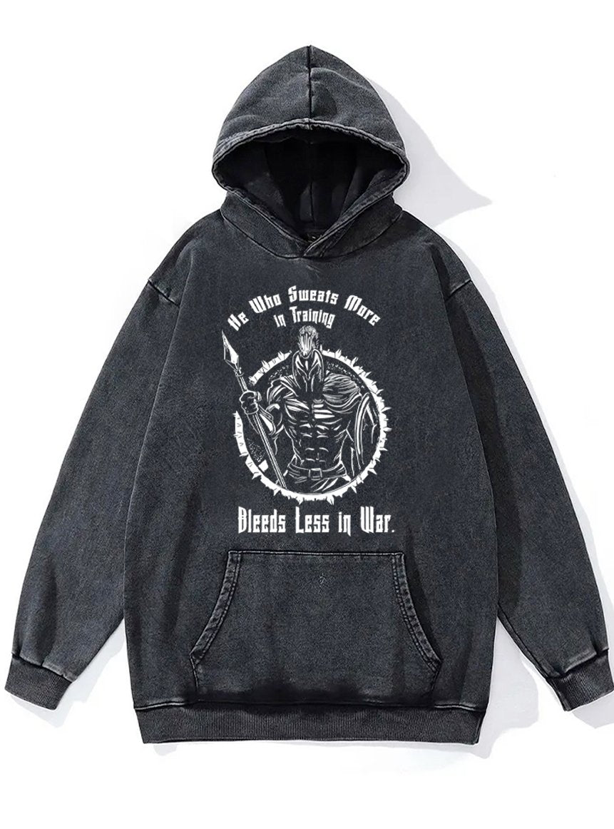 SWEAT MORE IN TRAINING Washed Gym Hoodie