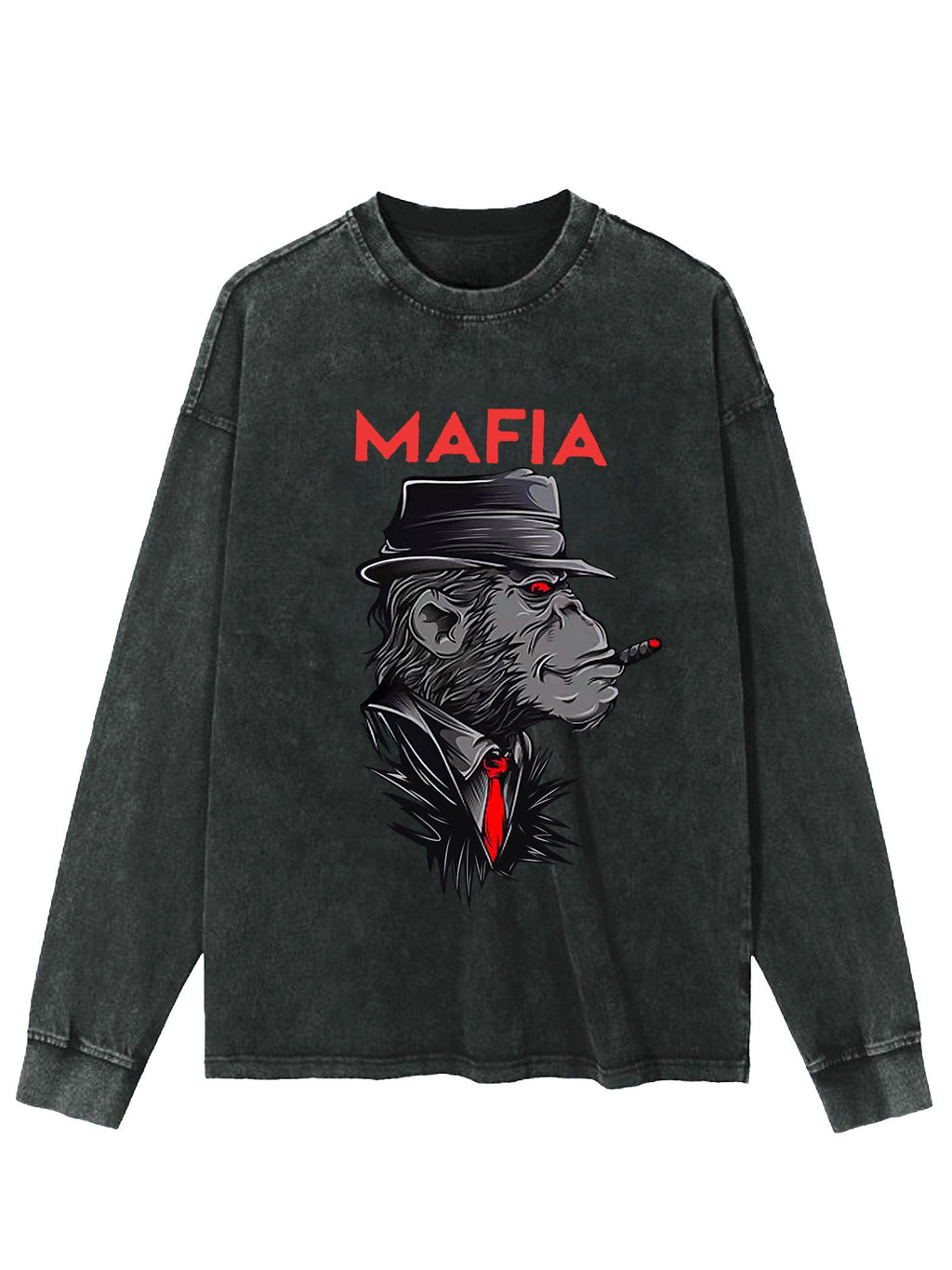 MAFIA WASHED LONG SLEEVE SHIRT