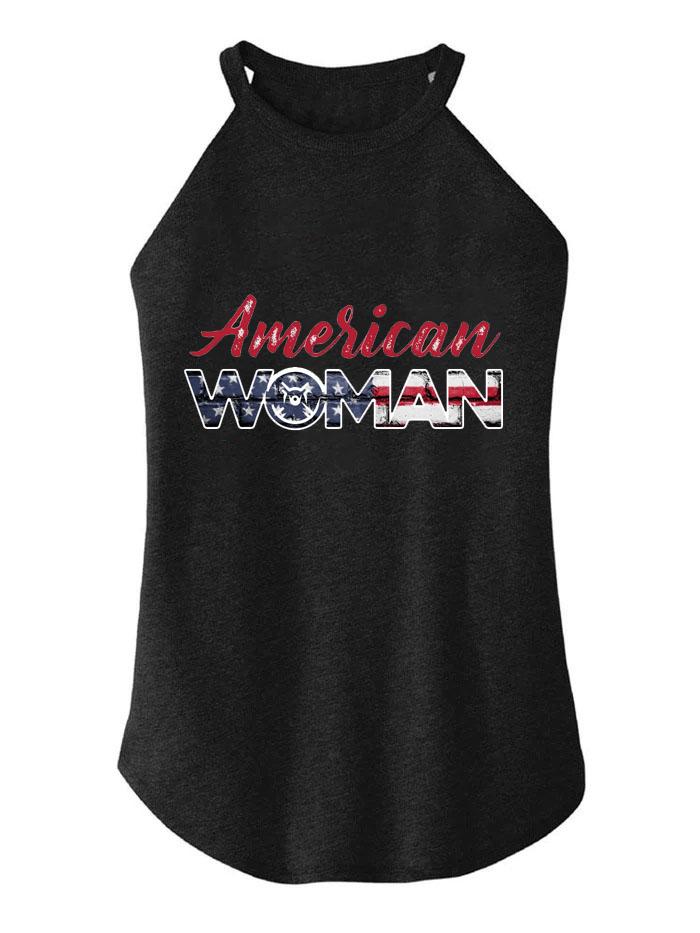 American Woman TRI ROCKER COTTON TANK