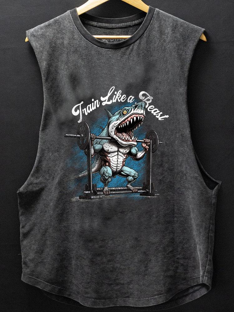 fitness Shark SCOOP BOTTOM COTTON TANK