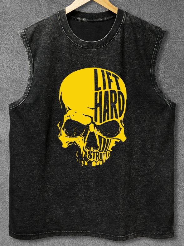 LIFT HARD Washed Gym Tank