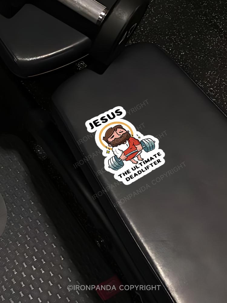 IronPanda Jesus the Ultimate Deadlifter Sticker