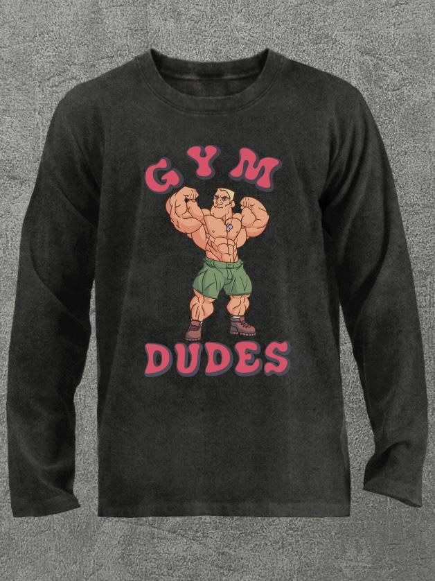 Gym Dudes Washed Gym Long Sleeve Shirt