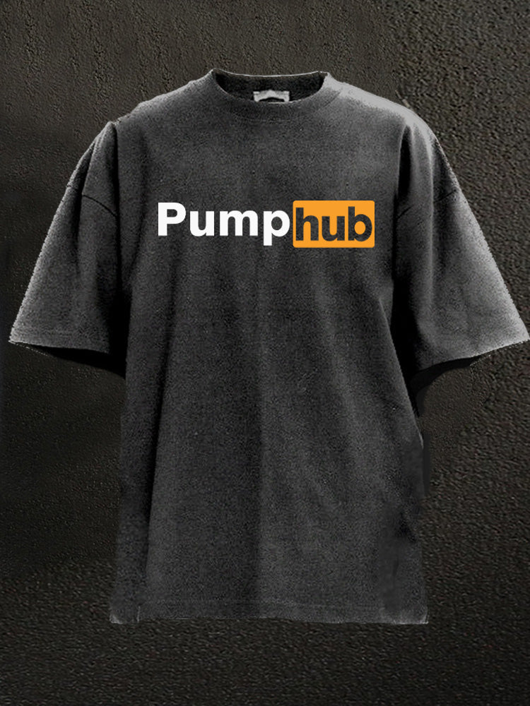 pump hub Washed Gym Shirt
