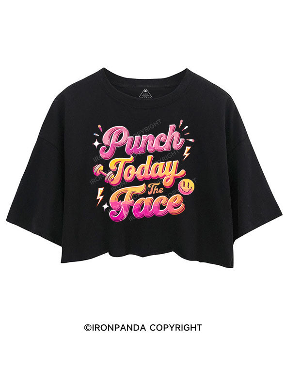 punch today in the face CROP TOPS